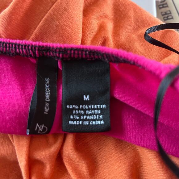 New Directions Baby Doll Dress Boho Maxi Y2K SZ Med Color Block Colorful - Picture 8 of 9